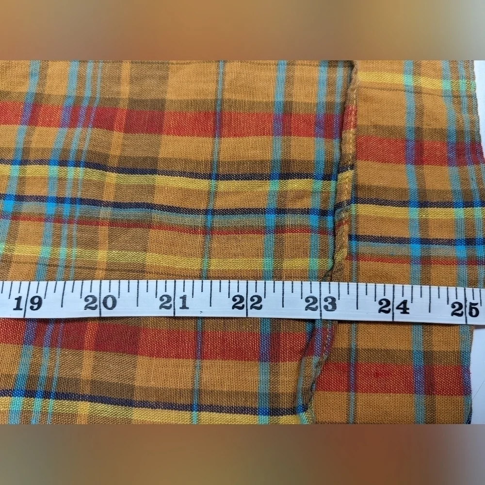 Didier Hagler vintage Madras plaid sleeveless button down shirt size 42 - Picture 11 of 11